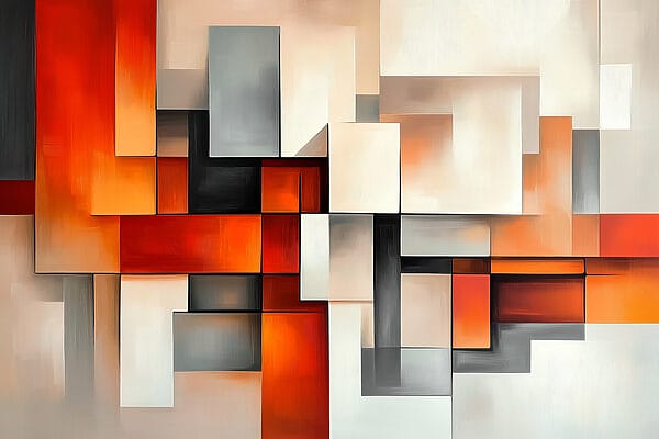 Buntes Kunstwerk aus Quadraten Buntes Kunstwerk aus Quadraten