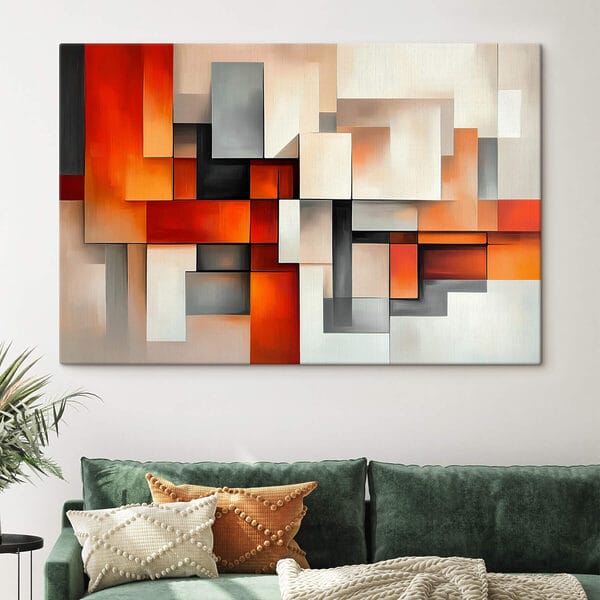Buntes Kunstwerk aus Quadraten Buntes Kunstwerk aus Quadraten