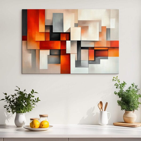Buntes Kunstwerk aus Quadraten Buntes Kunstwerk aus Quadraten