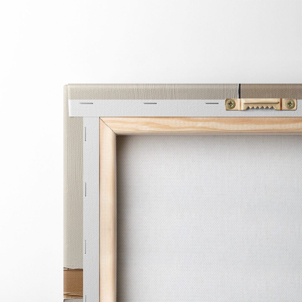 Black and white wall with a brown strip Black and white wall with a brown strip