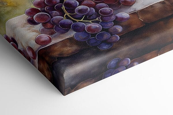 Aquarellmalerei von Weingläsern und Trauben Aquarellmalerei von Weingläsern und Trauben
