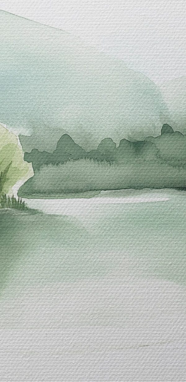 Aquarellmalerei einer Picknickdecke mit einem Korb und Essen darauf Aquarellmalerei einer Picknickdecke mit einem Korb und Essen darauf