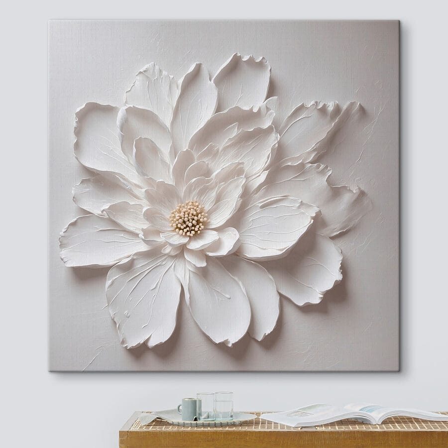 Weiße Blume aus Papier