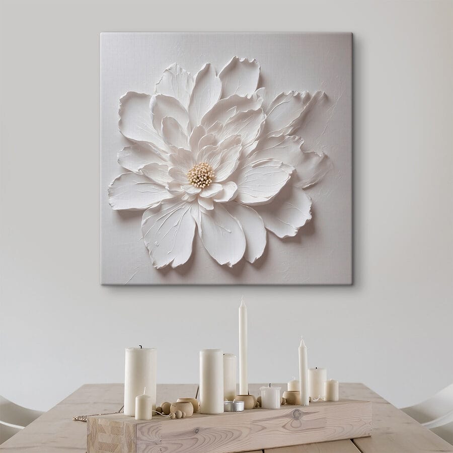 Weiße Blume aus Papier