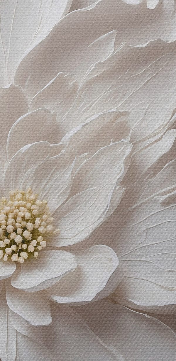 Weiße Blume aus Papier Weiße Blume aus Papier