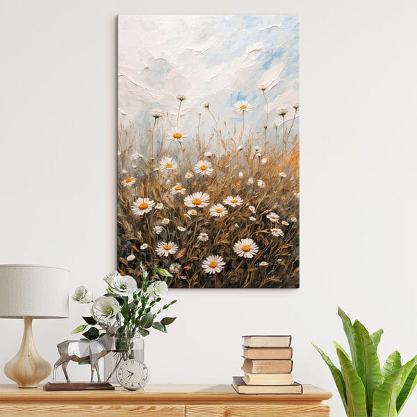 Gemälde eines Blumenfeldes Gemälde eines Blumenfeldes