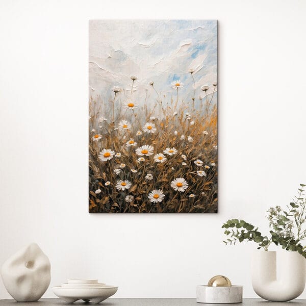 Gemälde eines Blumenfeldes Gemälde eines Blumenfeldes