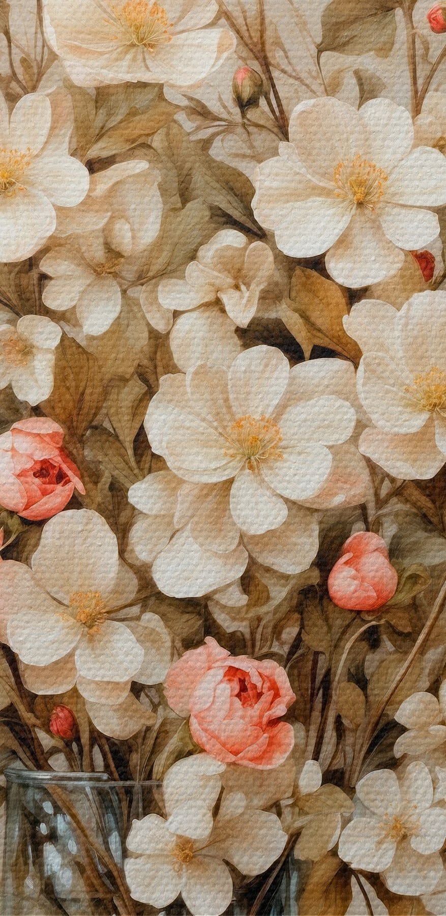 Gemälde von Blumen in einer Vase