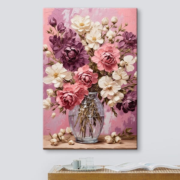 Gemälde von Blumen in einer Vase Gemälde von Blumen in einer Vase