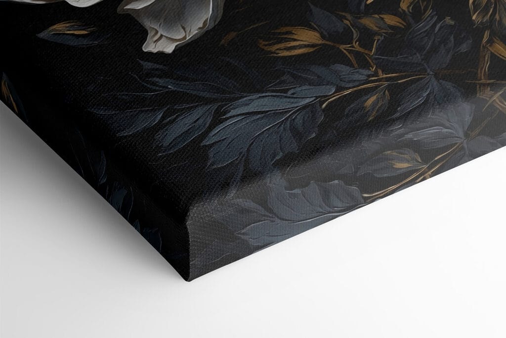 White flower with yellow center