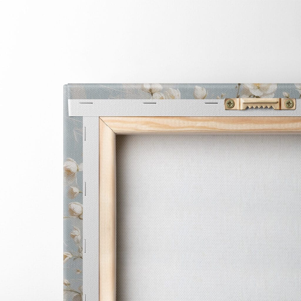 Vase of white flowers