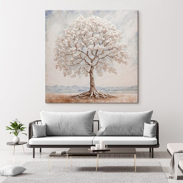 Baum mit weißen Blüten Baum mit weißen Blüten