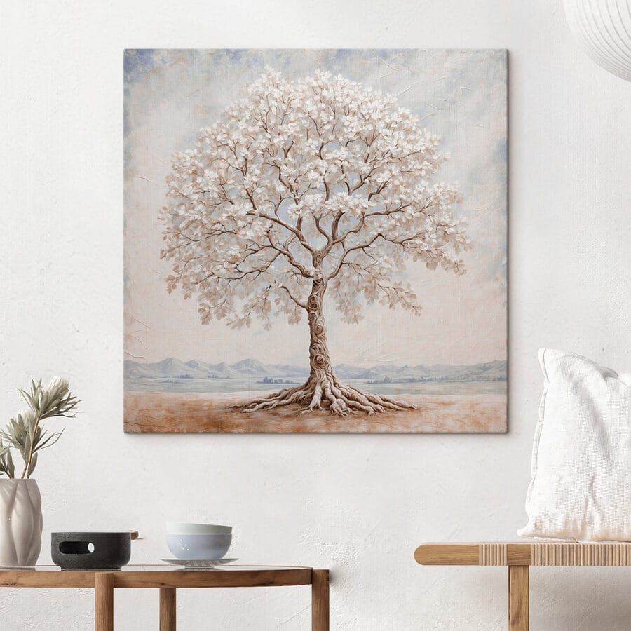 Baum mit weißen Blüten Baum mit weißen Blüten