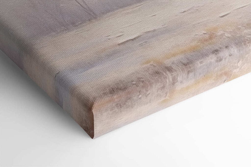 Painting of a tree with pink flowers