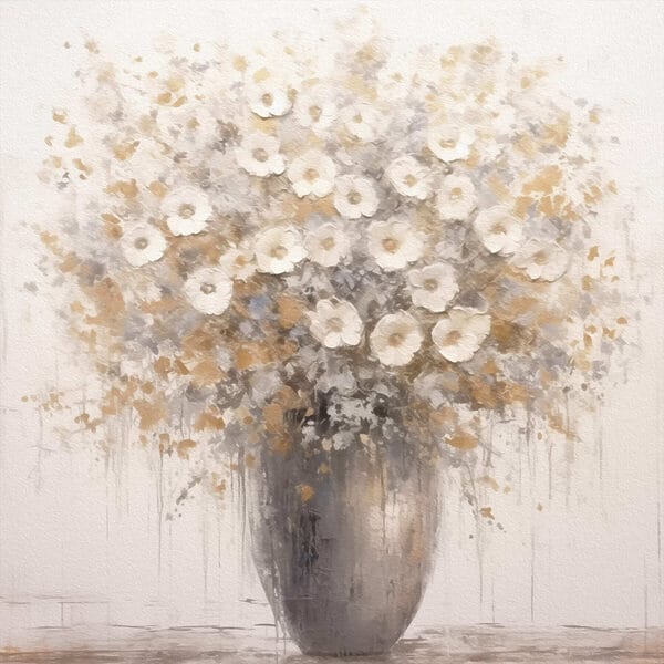 Gemälde von Blumen in einer Vase Gemälde von Blumen in einer Vase