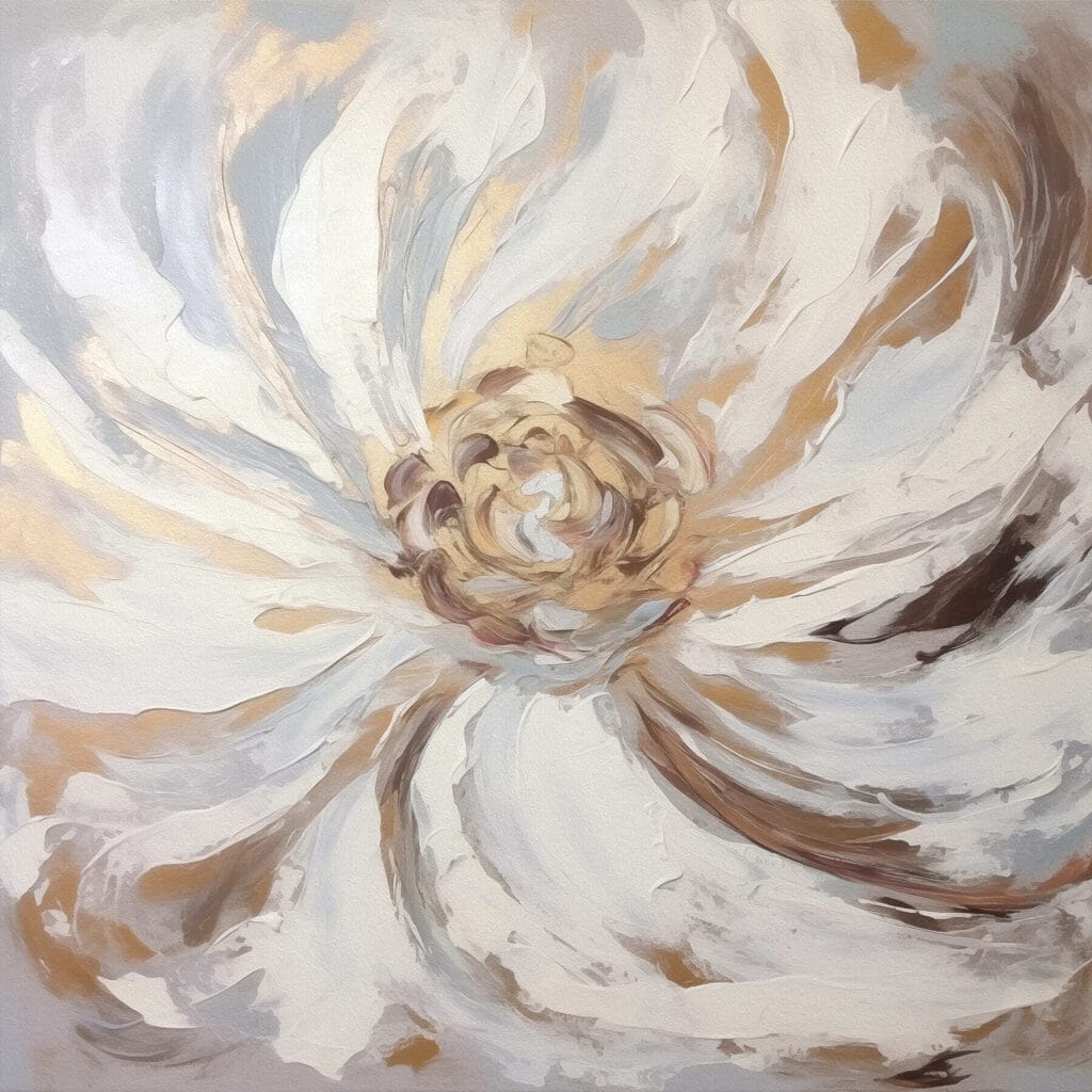 Painting of a flower Painting of a flower