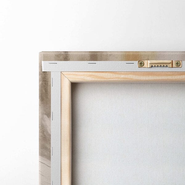 White flower with brown center