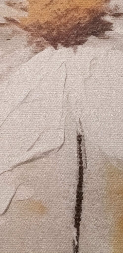 Painting of a white flower Painting of a white flower