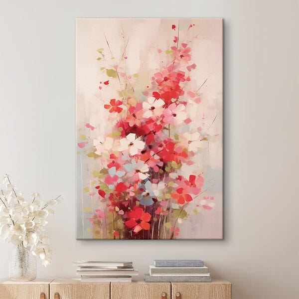 Gemälde von Blumen in einer Vase Gemälde von Blumen in einer Vase