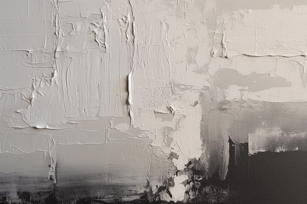 White and black wall