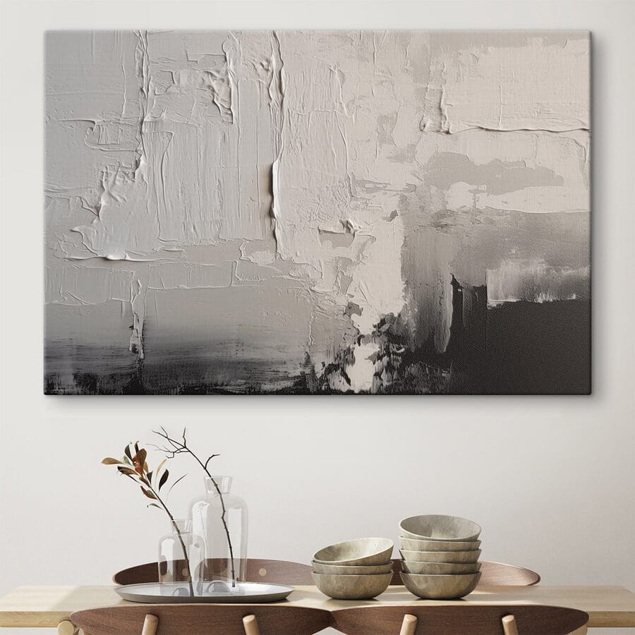 Weiße und schwarze Wand