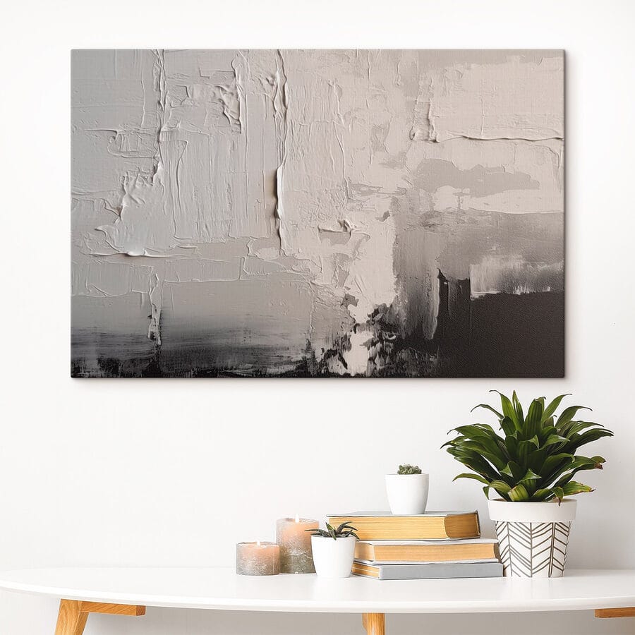 Weiße und schwarze Wand