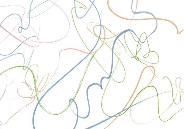 Bunte Linien auf weißem Hintergrund Bunte Linien auf weißem Hintergrund