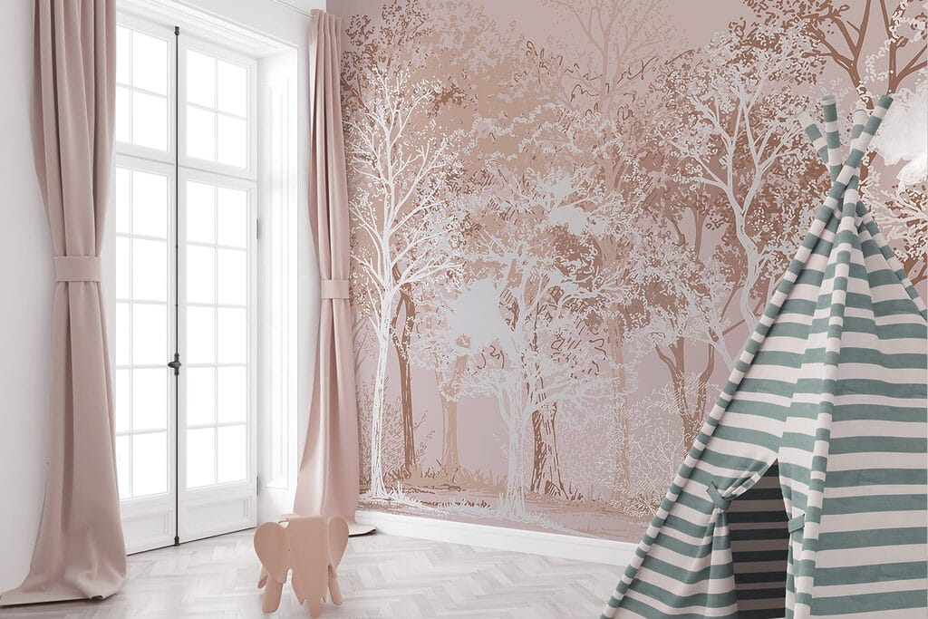 Group of trees in a forest