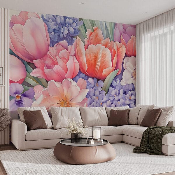 Gruppe von Blumen auf einem weißen Hintergrund Gruppe von Blumen auf einem weißen Hintergrund