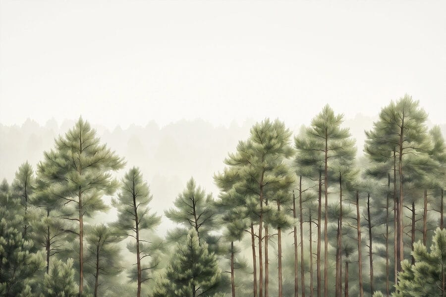 Gruppe von Bäumen in einem Wald Gruppe von Bäumen in einem Wald