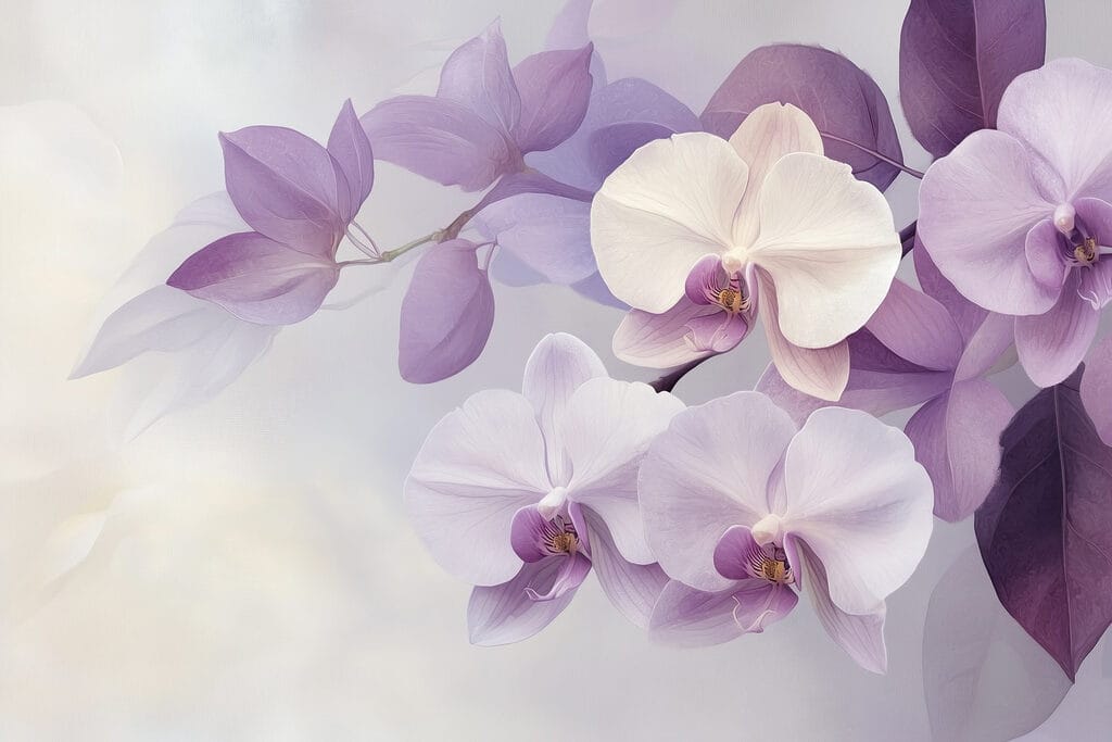 Zarte Orchideen in sanften Farbtönen Zarte Orchideen in sanften Farbtönen