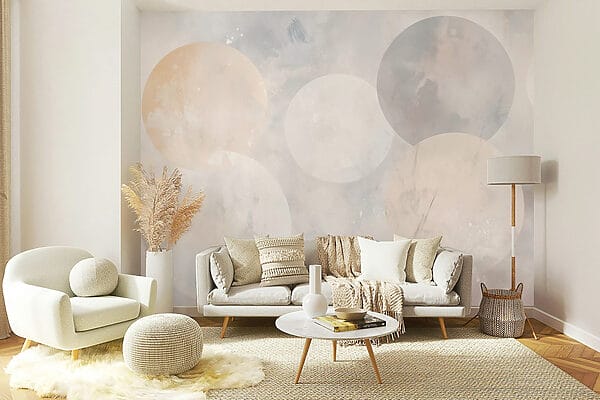 Weiße und graue Kreise Weiße und graue Kreise