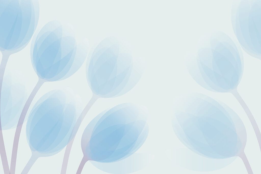 Gruppe von blauen Blumen Gruppe von blauen Blumen