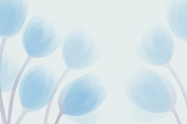 Gruppe von blauen Blumen Gruppe von blauen Blumen