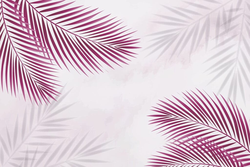 Purple leaves on a white background Purple leaves on a white background