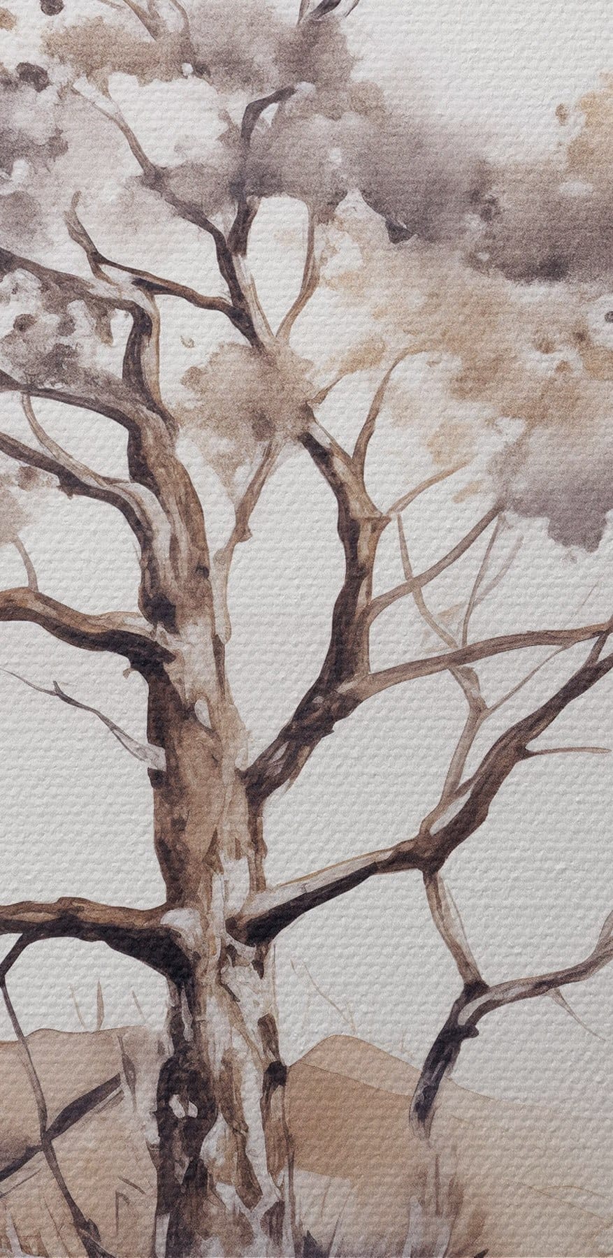 Aquarell eines Baumes