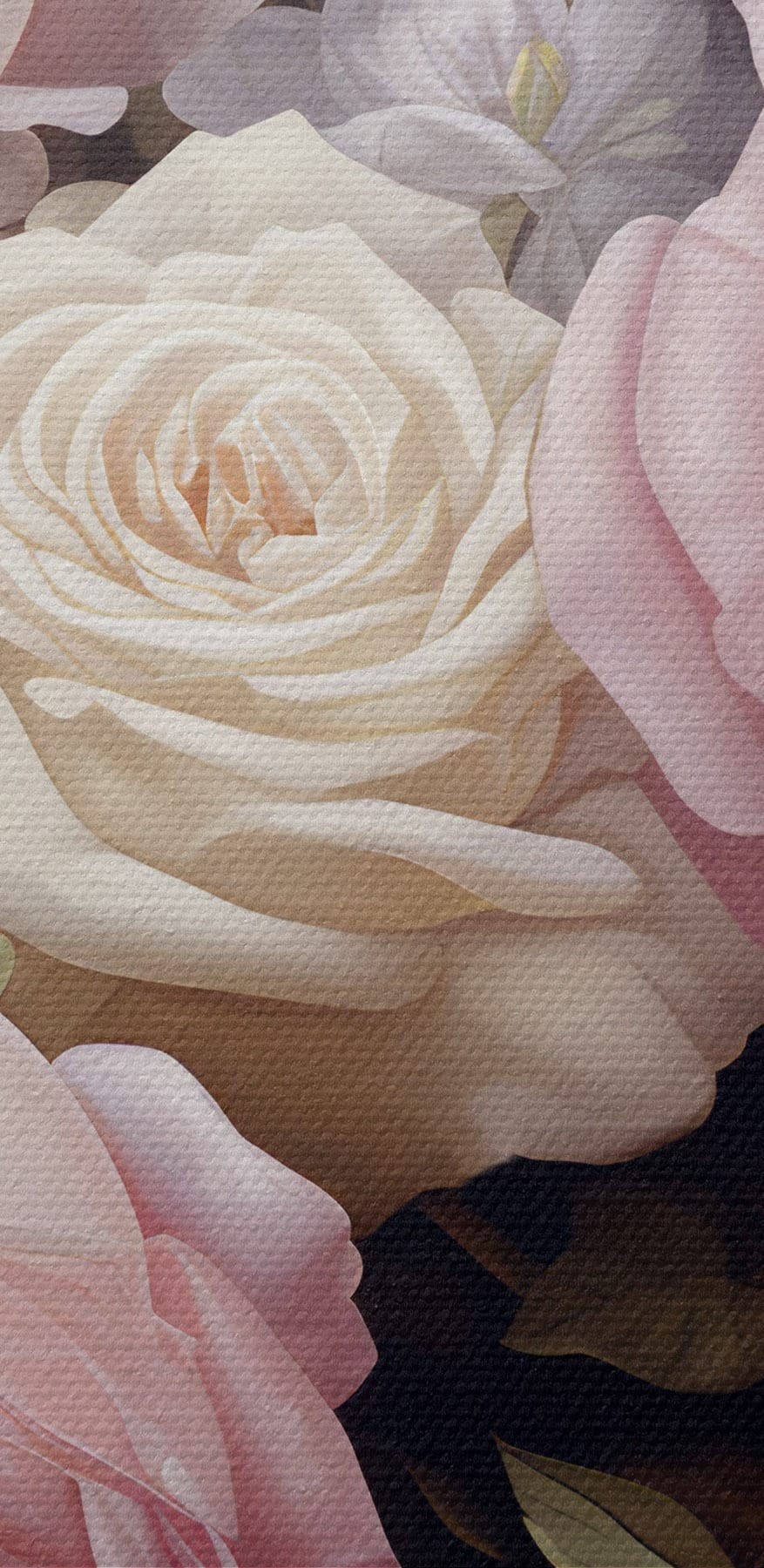 Group of pink and white roses Group of pink and white roses