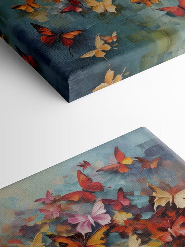 Group of butterflies on a blue background Group of butterflies on a blue background