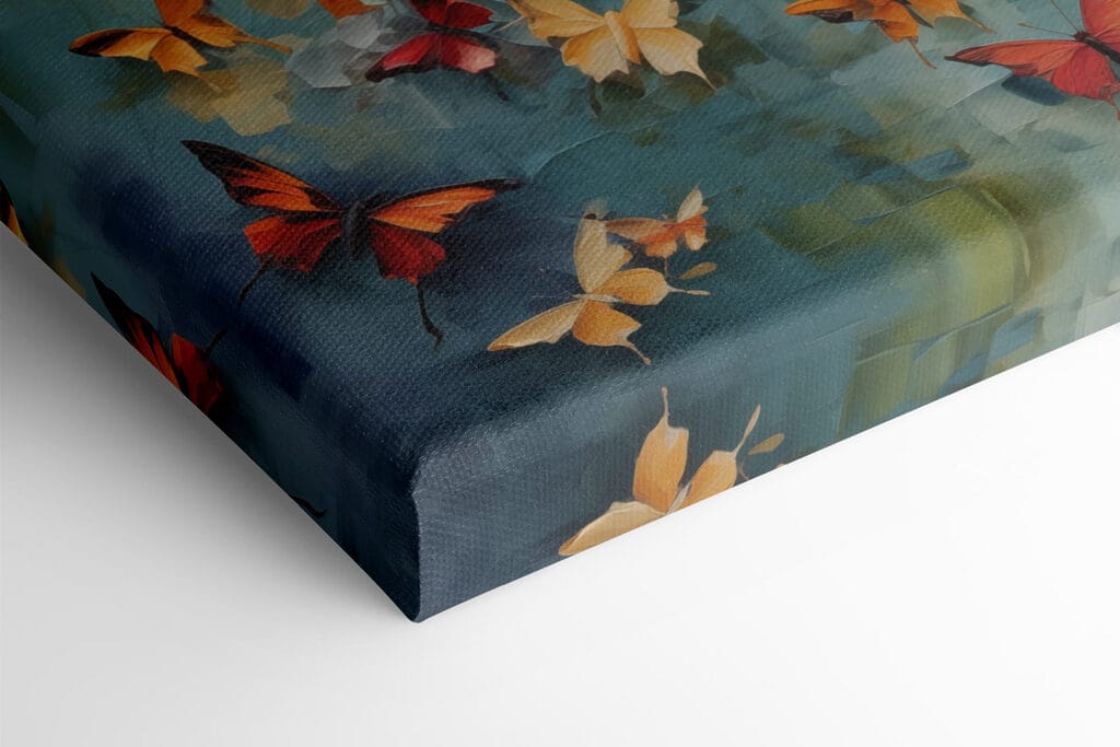 Group of butterflies on a blue background Group of butterflies on a blue background