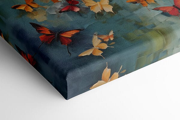 Group of butterflies on a blue background Group of butterflies on a blue background