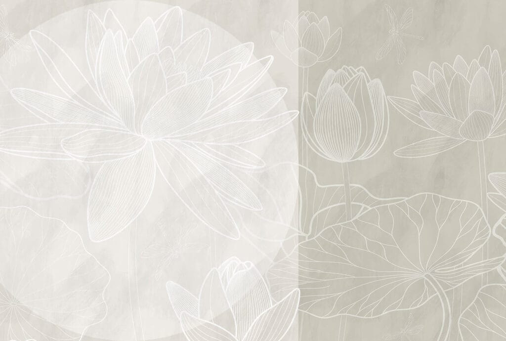 Weiße Blumenzeichnung auf grauem Hintergrund Weiße Blumenzeichnung auf grauem Hintergrund