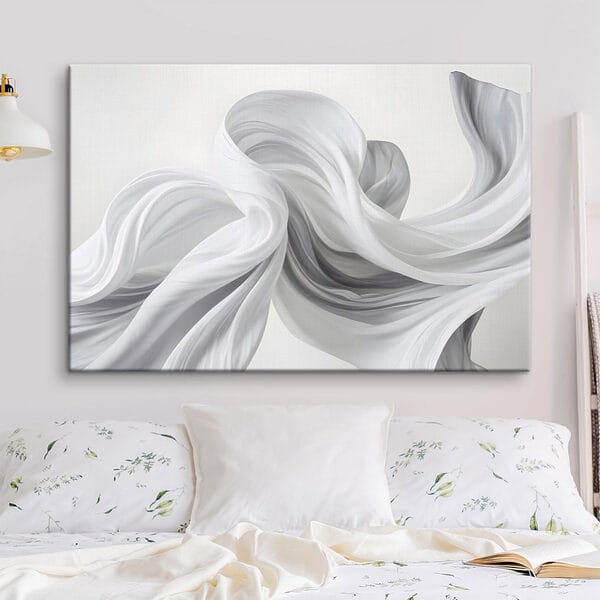 Canvas prints White fabric in the air Canvas prints White fabric in the air