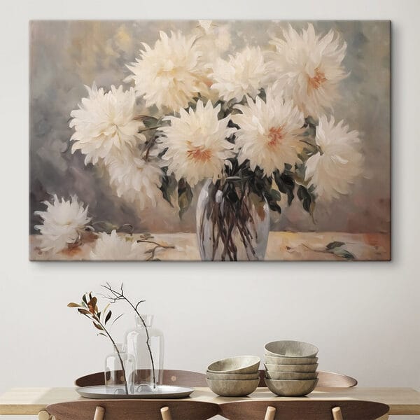 Wandbilder Wandbilder Gemälde von Blumen in einer Vase (Artikelnummer: s42744)