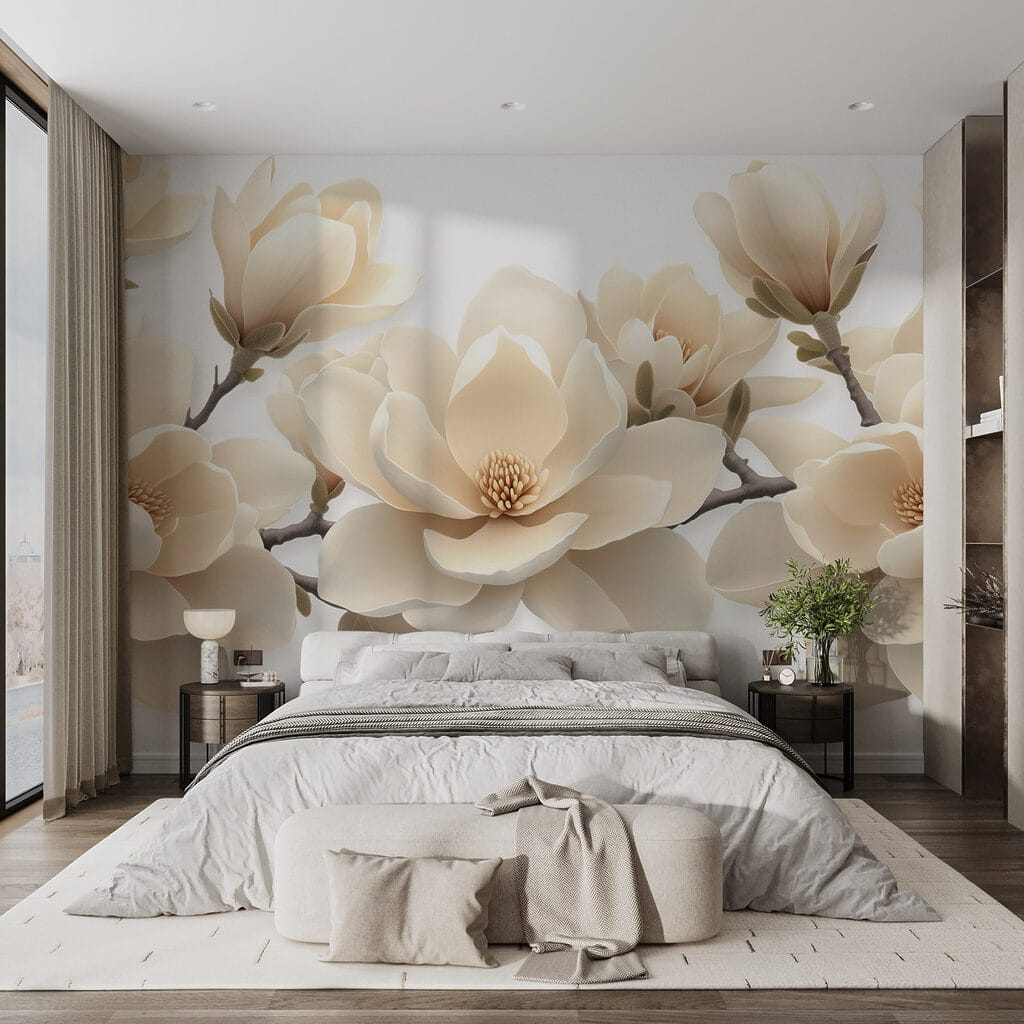 White flowers on a branch