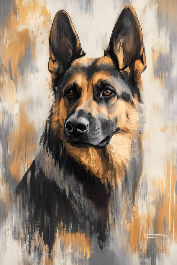 Gemälde eines Hundes Gemälde eines Hundes