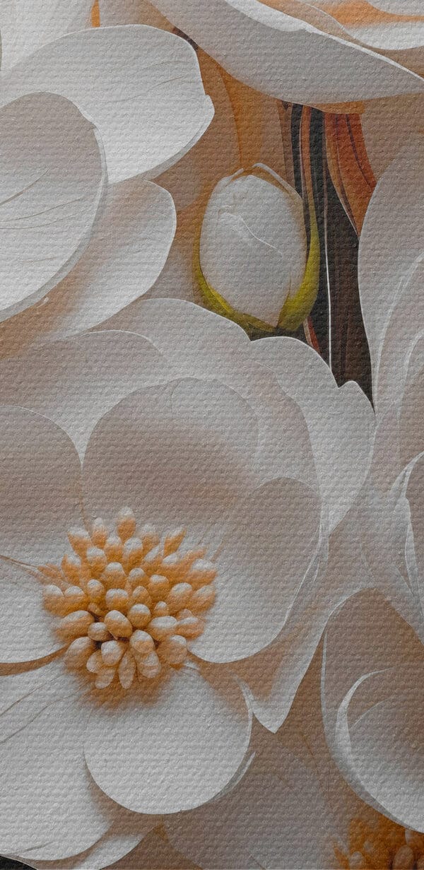 Weiße Blüten und Blätter Weiße Blüten und Blätter