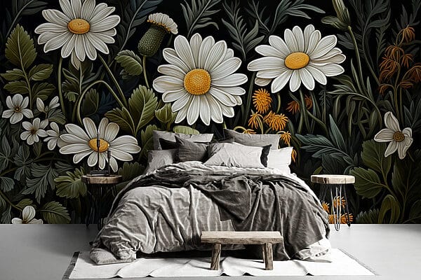 Malerei von Blumen und Blättern Malerei von Blumen und Blättern