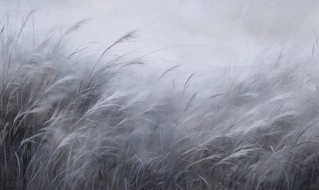 Sanftes Flüstern von blau-grauem Gras Sanftes Flüstern von blau-grauem Gras