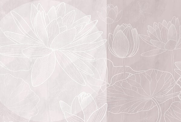 Weiße Blumenzeichnung auf grauem Hintergrund Weiße Blumenzeichnung auf grauem Hintergrund
