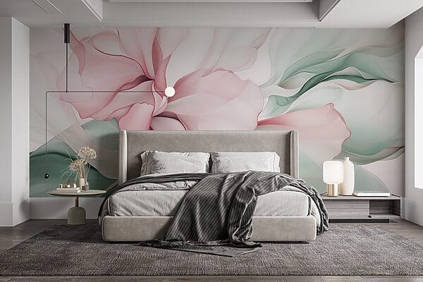 Zarte pastellfarbene florale Abstraktion Zarte pastellfarbene florale Abstraktion